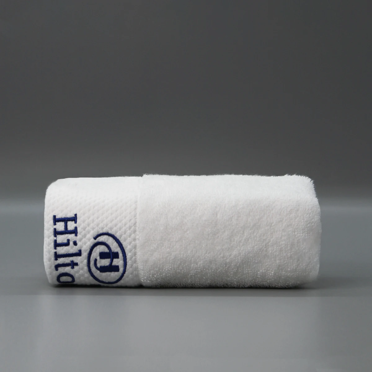 Terry Bath Towel Embroidered White 100% Cotton Hotel Hand Towel Hilton Hotel Bath Towel Wholesale