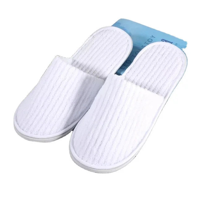 Customizable Luxury Terry Cloth Hotel Slippers Disposable Spa Amenities Private Label Bulk Supply Economically Priced