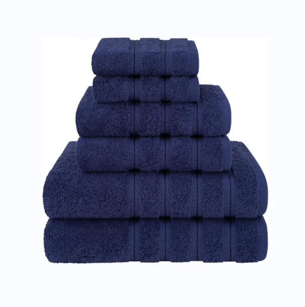 Premium Quality Soft And Absorbent Towel Luxury Custom White Cotton Hand Towels Set For Bathroom