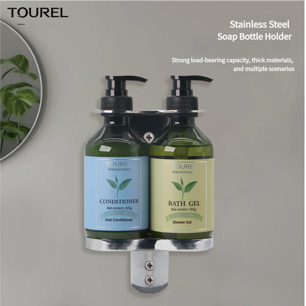 Dispensador de jabón para platos y lavado de manos de metal dorado de lujo y brillante, dispensador de jabón líquido de acero inoxidable para hoteles