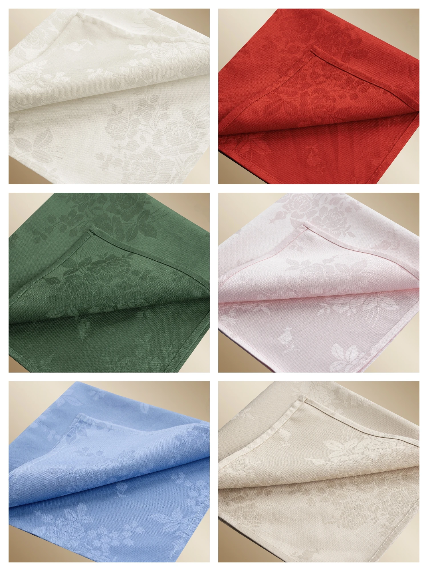 Serviette de table rectangulaire réutilisable en coton biologique 100 % pour boissons, décoration de mariage d'hôtel de luxe — blanc