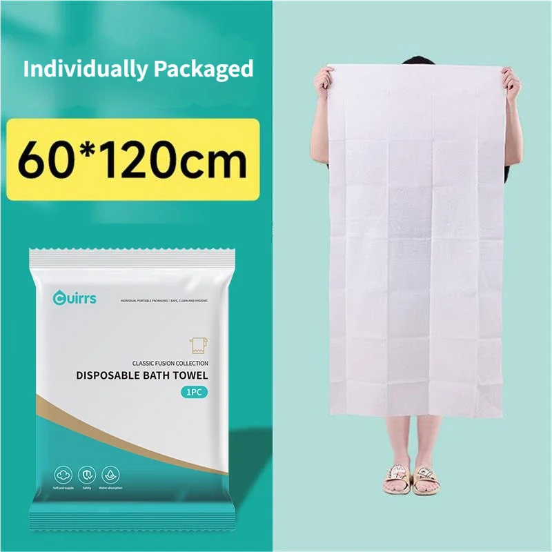 Toalla de baño desechable de alta resistencia | Resistente al desgarro y sin pelusa | Ideal para viajes de negocios y duchas de gimnasio