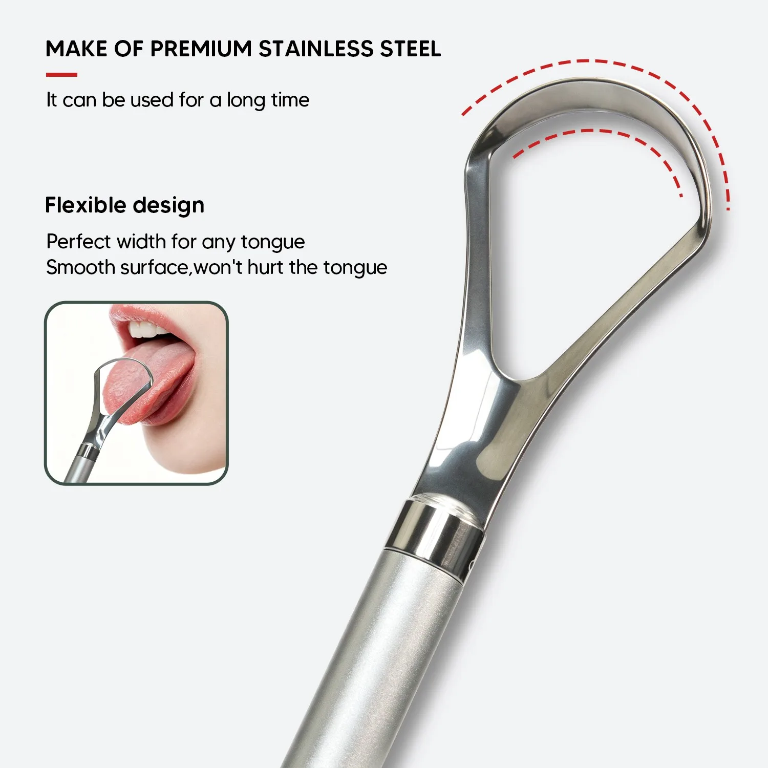 Cepillo de dientes de bambú desmontable con raspador de lengua de acero inoxidable Kit de higiene bucal ecológico para limpieza bucal diaria