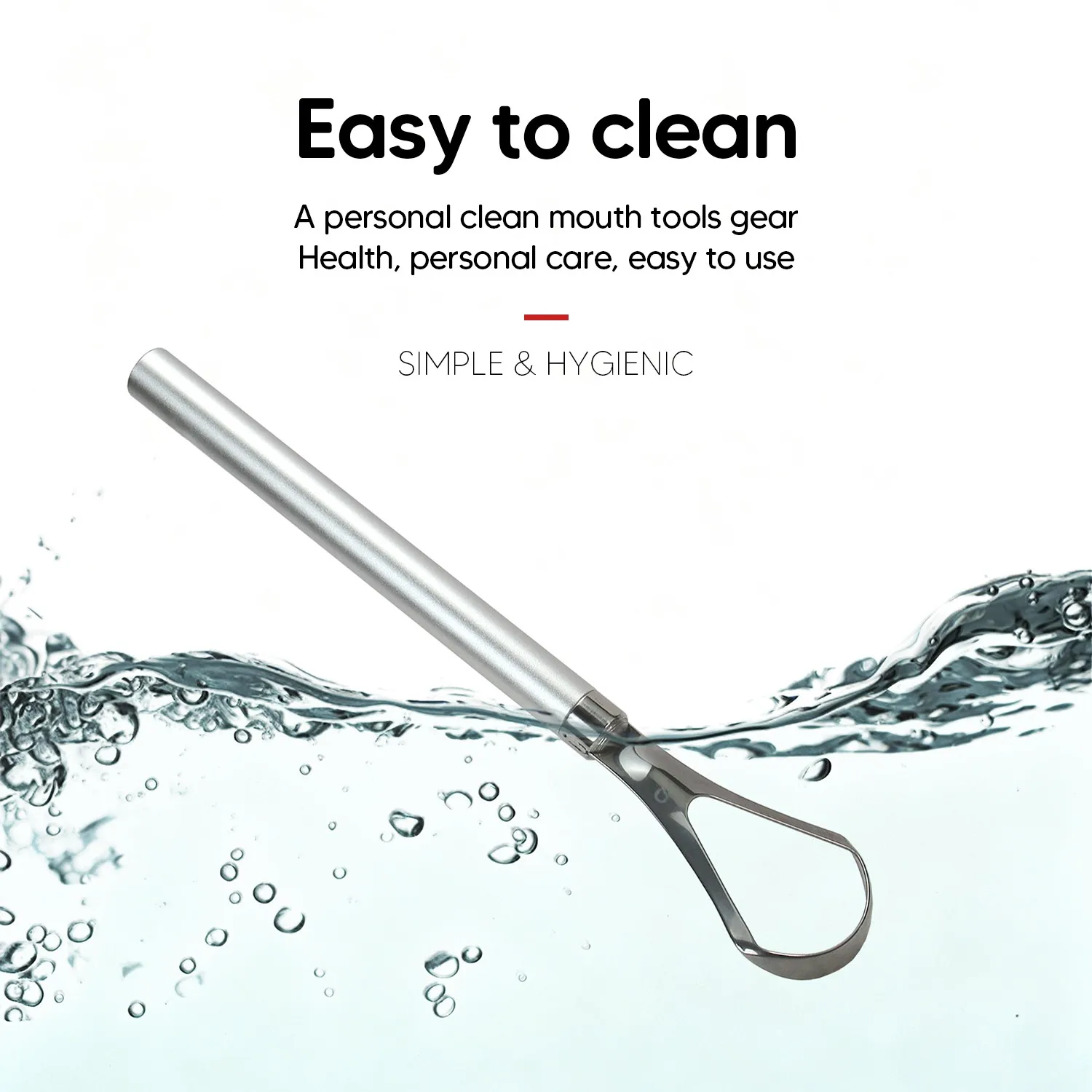 Cepillo de dientes de bambú desmontable con raspador de lengua de acero inoxidable Kit de higiene bucal ecológico para limpieza bucal diaria