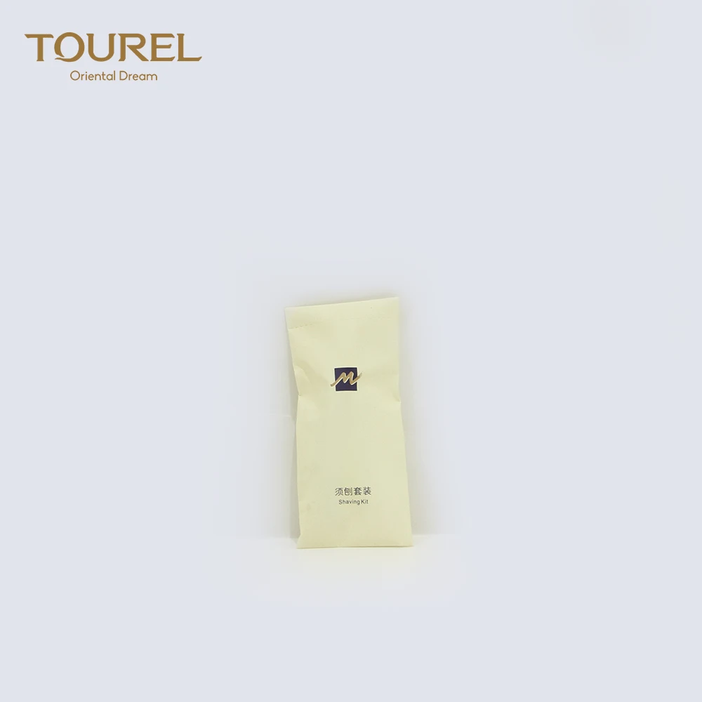 Tourel Première Classe A Qualité Rasoir de rasage jetable certifié SGS et ensemble d'articles de toilette gratuits pour hôtel